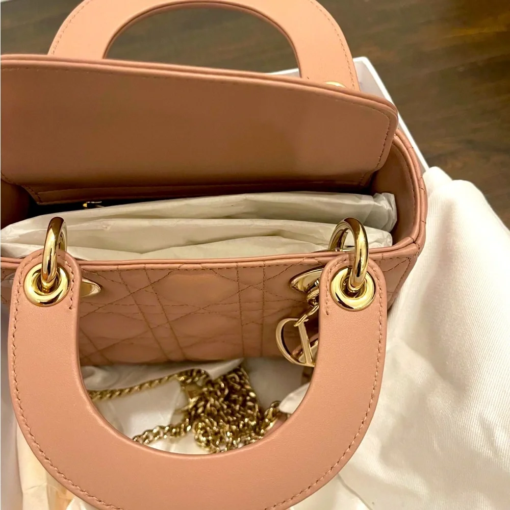 2022 mini lady Dior blush - Picture 4 of 5